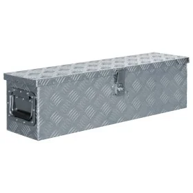 Caja de aluminio 80,5x22x22 cm plateada de vidaXL, Cajas de herramientas - Ref: Foro24-142937, Precio: 123,55 €, Descuento: %