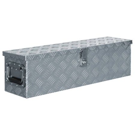 Caja de aluminio 80,5x22x22 cm plateada de vidaXL, Cajas de herramientas - Ref: Foro24-142937, Precio: 125,68 €, Descuento: %