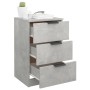 Mesitas de noche 2 unidades color gris hormigón 40x36x65 cm de vidaXL, Mesitas de noche - Ref: Foro24-811277, Precio: 84,64 €...