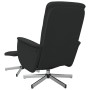 Sillón reclinable de masaje con reposapiés tela negro de vidaXL, Sillones - Ref: Foro24-356584, Precio: 150,90 €, Descuento: %