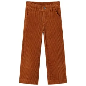 Pantalón infantil pana color coñac 92 de vidaXL, Pantalones de niños - Ref: Foro24-13929, Precio: 12,37 €, Descuento: %