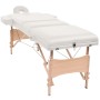 Camilla de masaje y taburete plegable 3 zonas 10 cm blanco de vidaXL, Mesas de masaje - Ref: Foro24-110156, Precio: 272,70 €,...