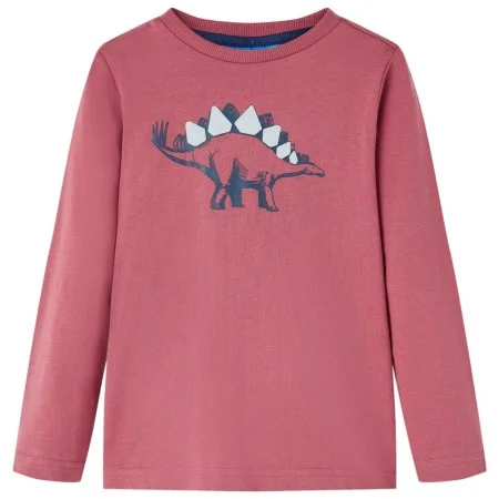 Camiseta infantil de manga larga rojo oscuro 140 de vidaXL, Camisetas para niños - Ref: Foro24-12868, Precio: 8,30 €, Descuen...