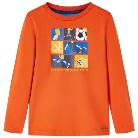 Camiseta infantil de manga larga naranja 92 de vidaXL, Camisetas para niños - Ref: Foro24-12704, Precio: 8,30 €, Descuento: %