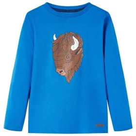 Camiseta infantil de manga larga azul cobalto 92 de vidaXL, Camisetas para niños - Ref: Foro24-13004, Precio: 8,30 €, Descuen...