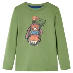 Camiseta infantil de manga larga caqui claro 92 de vidaXL, Camisetas para niños - Ref: Foro24-12759, Precio: 8,52 €, Descuent...