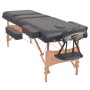 Camilla de masaje y taburete plegable 3 zonas 10 cm negro de vidaXL, Mesas de masaje - Ref: Foro24-110157, Precio: 292,06 €, ...