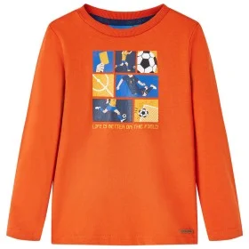Camiseta infantil de manga larga naranja 116 de vidaXL, Camisetas para niños - Ref: Foro24-12706, Precio: 8,30 €, Descuento: %