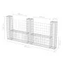 Cesta en forma de U muro de gaviones galvanizado 240x20x100 cm de vidaXL, Paneles de vallas - Ref: Foro24-142546, Precio: 101...