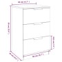 Mesitas de noche 2 unidades color gris hormigón 40x36x65 cm de vidaXL, Mesitas de noche - Ref: Foro24-811277, Precio: 84,64 €...