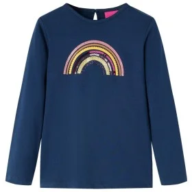 Camiseta infantil de manga larga azul marino 140 de vidaXL, Camisetas para niños - Ref: Foro24-14288, Precio: 9,83 €, Descuen...