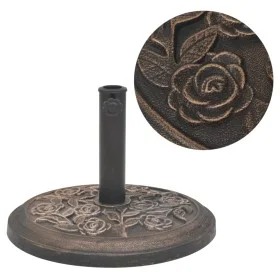 Base de sombrilla de resina redonda bronce 9 kg de vidaXL, Bases para sombrillas - Ref: Foro24-43656, Precio: 43,12 €, Descue...
