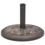 Base de sombrilla de resina redonda bronce 9 kg de vidaXL, Bases para sombrillas - Ref: Foro24-43656, Precio: 51,33 €, Descue...