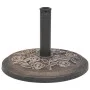 Base de sombrilla de resina redonda bronce 9 kg de vidaXL, Bases para sombrillas - Ref: Foro24-43656, Precio: 43,12 €, Descue...