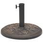 Base de sombrilla de resina redonda bronce 9 kg de vidaXL, Bases para sombrillas - Ref: Foro24-43656, Precio: 51,33 €, Descue...