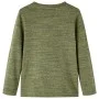 Camiseta infantil de manga larga caqui melange 128 de vidaXL, Camisetas para niños - Ref: Foro24-13162, Precio: 8,45 €, Descu...