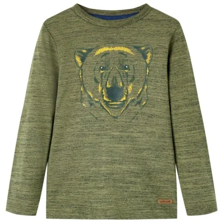Camiseta infantil de manga larga caqui melange 104 de vidaXL, Camisetas para niños - Ref: Foro24-13160, Precio: 8,45 €, Descu...