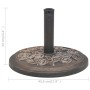 Base de sombrilla de resina redonda bronce 9 kg de vidaXL, Bases para sombrillas - Ref: Foro24-43656, Precio: 51,33 €, Descue...