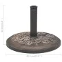 Base de sombrilla de resina redonda bronce 9 kg de vidaXL, Bases para sombrillas - Ref: Foro24-43656, Precio: 43,12 €, Descue...
