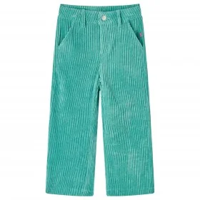 Pantalón infantil de pana verde menta 128 de vidaXL, Pantalones de niños - Ref: Foro24-14367, Precio: 14,54 €, Descuento: %