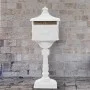 Buzón de pedestal de aluminio estilo vintage inoxidable blanco de vidaXL, Buzones de correo - Ref: Foro24-43894, Precio: 305,...