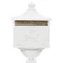 Buzón de pedestal de aluminio estilo vintage inoxidable blanco de vidaXL, Buzones de correo - Ref: Foro24-43894, Precio: 305,...