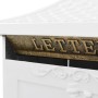 Buzón de pedestal de aluminio estilo vintage inoxidable blanco de vidaXL, Buzones de correo - Ref: Foro24-43894, Precio: 338,...