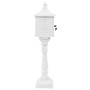 Buzón de pedestal de aluminio estilo vintage inoxidable blanco de vidaXL, Buzones de correo - Ref: Foro24-43894, Precio: 338,...