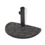 Base de sombrilla de resina medio círculo bronce 9 kg de vidaXL, Bases para sombrillas - Ref: Foro24-43655, Precio: 43,50 €, ...