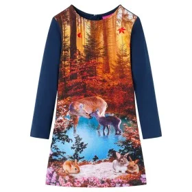 Navy blue long-sleeved children's dress 116 by vidaXL, Children's dresses - Ref: Foro24-14889, Price: 13,26 €, Discount: %