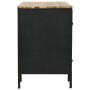 Escritorio con doble pedestal madera abeto y acero 120x50x76 cm de vidaXL, Escritorios - Ref: Foro24-246422, Precio: 237,47 €...