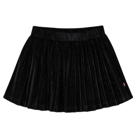 Falda plisada infantil lúrex negro 128 de vidaXL, Pantalones de niños - Ref: Foro24-14875, Precio: 10,39 €, Descuento: %