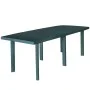 Mesa de jardín de plástico verde 210x96x72 cm de vidaXL, Mesas de jardín - Ref: Foro24-43596, Precio: 207,62 €, Descuento: %