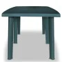 Mesa de jardín de plástico verde 210x96x72 cm de vidaXL, Mesas de jardín - Ref: Foro24-43596, Precio: 207,62 €, Descuento: %