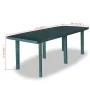 Mesa de jardín de plástico verde 210x96x72 cm de vidaXL, Mesas de jardín - Ref: Foro24-43596, Precio: 207,62 €, Descuento: %