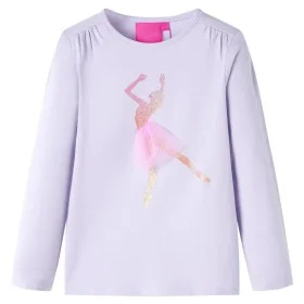 Camiseta infantil de manga larga lila claro 104 de vidaXL, Camisetas para niños - Ref: Foro24-13995, Precio: 8,59 €, Descuent...