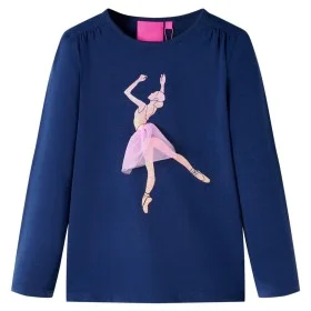 Camiseta infantil de manga larga azul marino 104 de vidaXL, Camisetas para niños - Ref: Foro24-14000, Precio: 8,59 €, Descuen...