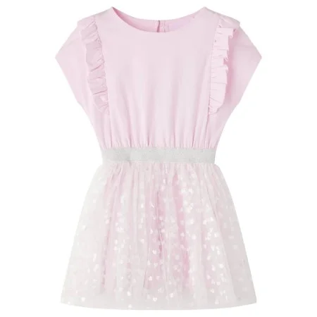 Vestido infantil volantes rosa claro 116 de vidaXL, Vestidos de niños - Ref: Foro24-14551, Precio: 14,73 €, Descuento: %