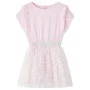 Vestido infantil volantes rosa claro 116 de vidaXL, Vestidos de niños - Ref: Foro24-14551, Precio: 14,73 €, Descuento: %