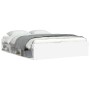 Estructura de cama blanca 150x200 cm de vidaXL, Camas y somieres - Ref: Foro24-3203866, Precio: 139,49 €, Descuento: %
