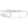 Estructura de cama roble ahumado 150x200 cm de vidaXL, Camas y somieres - Ref: Foro24-3203870, Precio: 135,67 €, Descuento: %