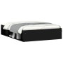 Estructura de cama de matrimonio negra 135x190 cm de vidaXL, Camas y somieres - Ref: Foro24-3203909, Precio: 189,49 €, Descue...