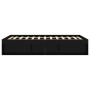 Estructura de cama de matrimonio negra 135x190 cm de vidaXL, Camas y somieres - Ref: Foro24-3203909, Precio: 189,49 €, Descue...
