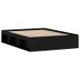 Estructura de cama de matrimonio negra 135x190 cm de vidaXL, Camas y somieres - Ref: Foro24-3203909, Precio: 189,49 €, Descue...