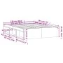 Estructura de cama de matrimonio roble marrón 135x190 cm de vidaXL, Camas y somieres - Ref: Foro24-3203914, Precio: 148,48 €,...