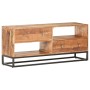 Mueble para TV de madera maciza de acacia rugosa 120x30x50 cm en Armarios y almacenamiento | Comprar online en Foru.es