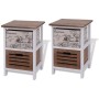 Mesitas de noche 2 unidades madera de vidaXL, Mesitas de noche - Ref: Foro24-242883, Precio: 88,46 €, Descuento: %