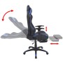 Silla de oficina racing reclinable con reposapiés azul en Sillas de oficina | Comprar online en Foru.es