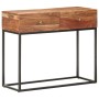 Mesa consola de madera de acacia rugosa 90x35x75 cm en Armarios y almacenamiento | Comprar online en Foru.es