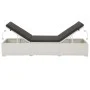 Tumbona con cojín ratán sintético blanco de vidaXL, Tumbonas - Ref: Foro24-43951, Precio: 126,19 €, Descuento: %